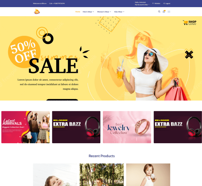 eCommerce solution website sdreatech
