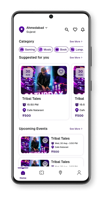 Funatick Mobile App View